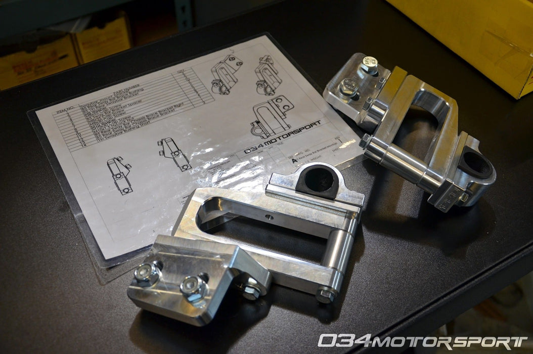034 Motorsport Solid Rear Sway Bar - Audi B4/B5 S2/RS2, A4/S4/RS4 Quattro - Adjustable