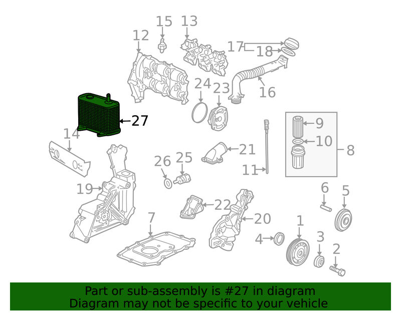 Genuine Porsche parts diagram