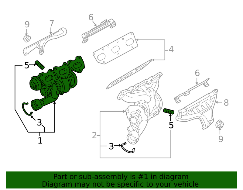 Genuine Porsche parts diagram