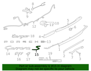 Genuine Porsche parts diagram