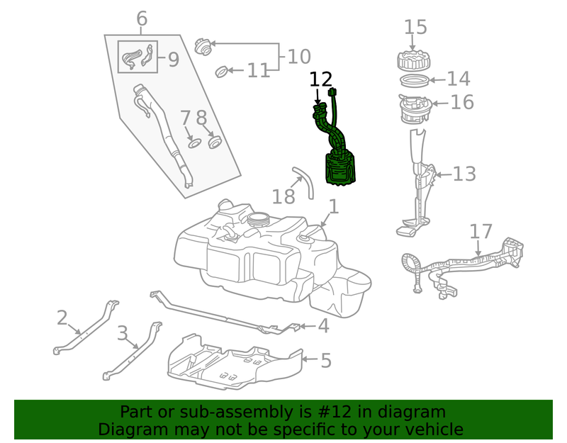 Genuine Porsche parts diagram