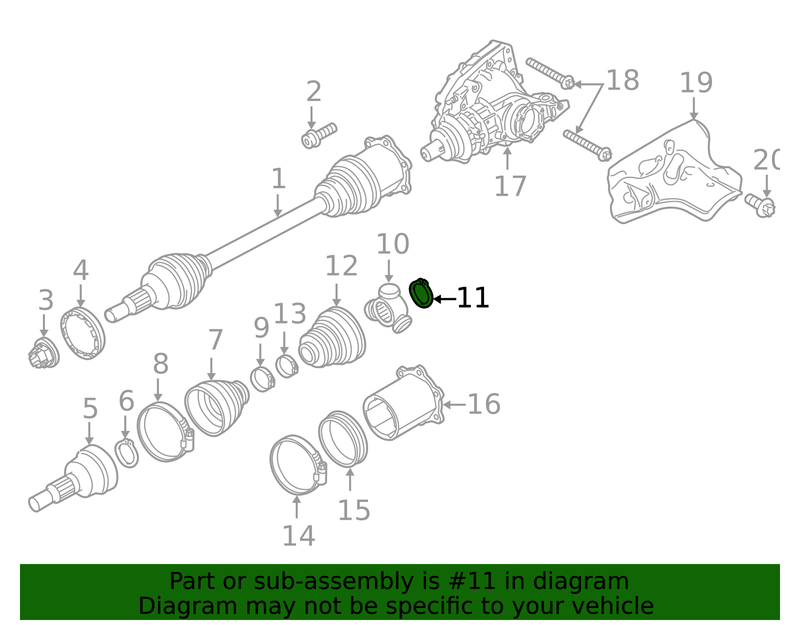 Part can be found as reference #11 in illustration