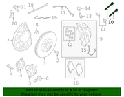 Genuine Porsche parts diagram