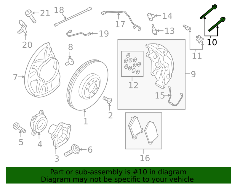 Genuine Porsche parts diagram