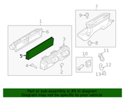 Genuine Porsche parts diagram