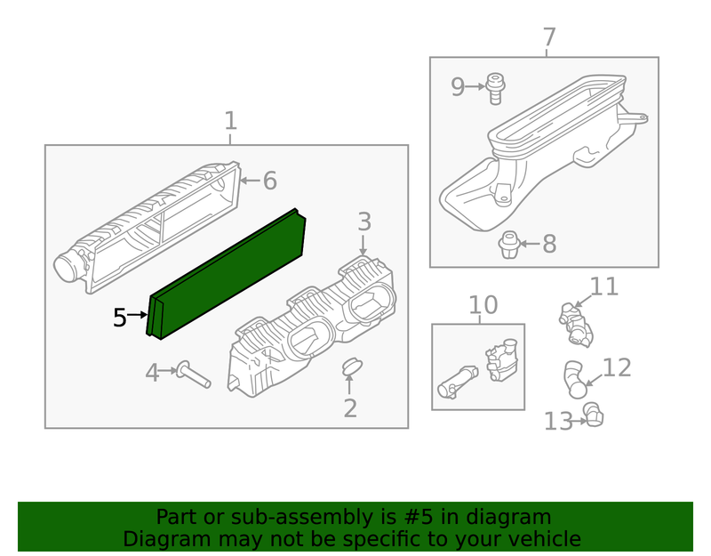 Genuine Porsche parts diagram