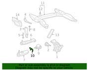 Genuine Porsche parts diagram