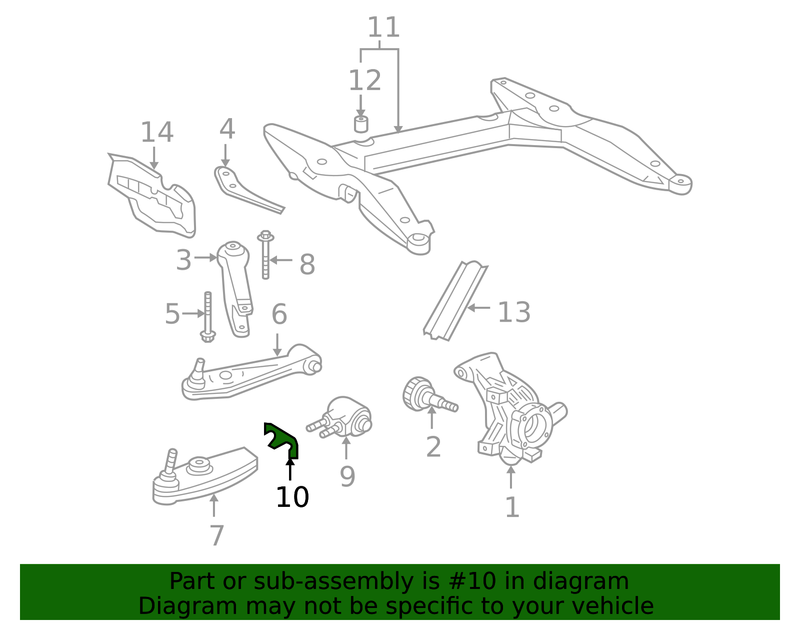 Genuine Porsche parts diagram