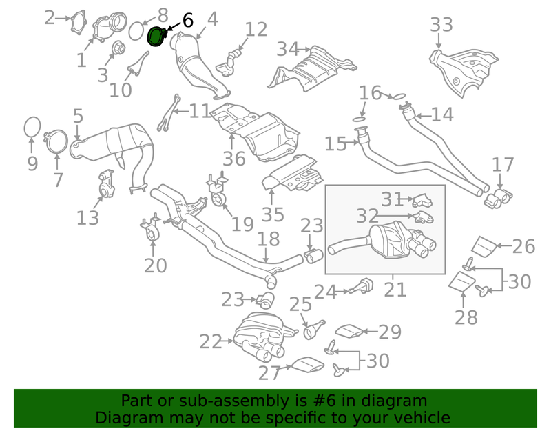 Genuine Porsche parts diagram