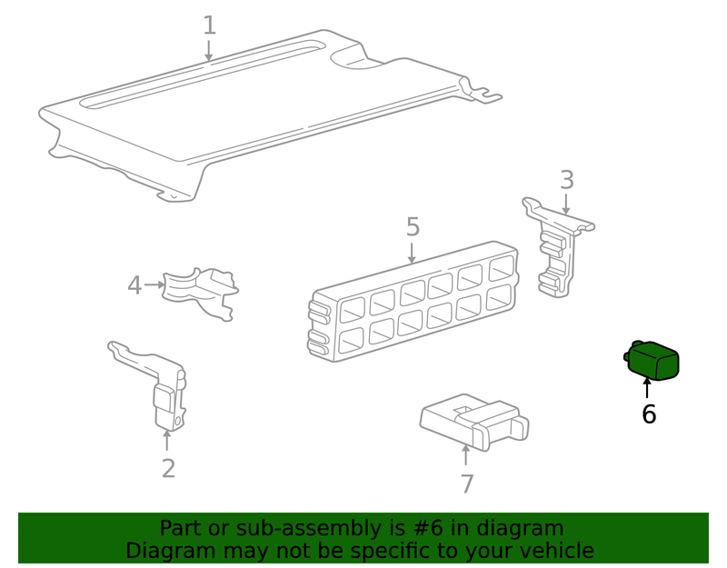 Genuine Porsche parts diagram