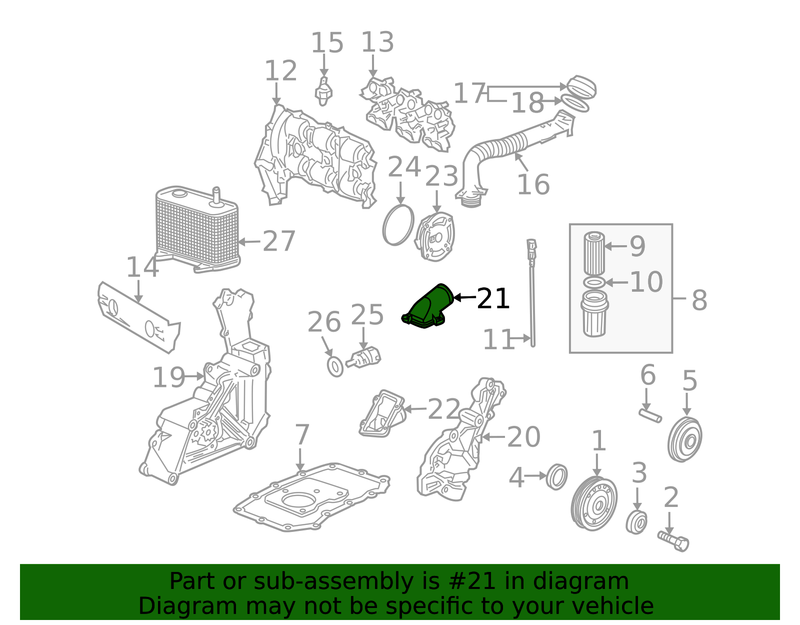 Genuine Porsche parts diagram