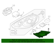 Genuine Porsche parts diagram