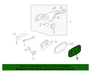 Genuine Porsche parts diagram