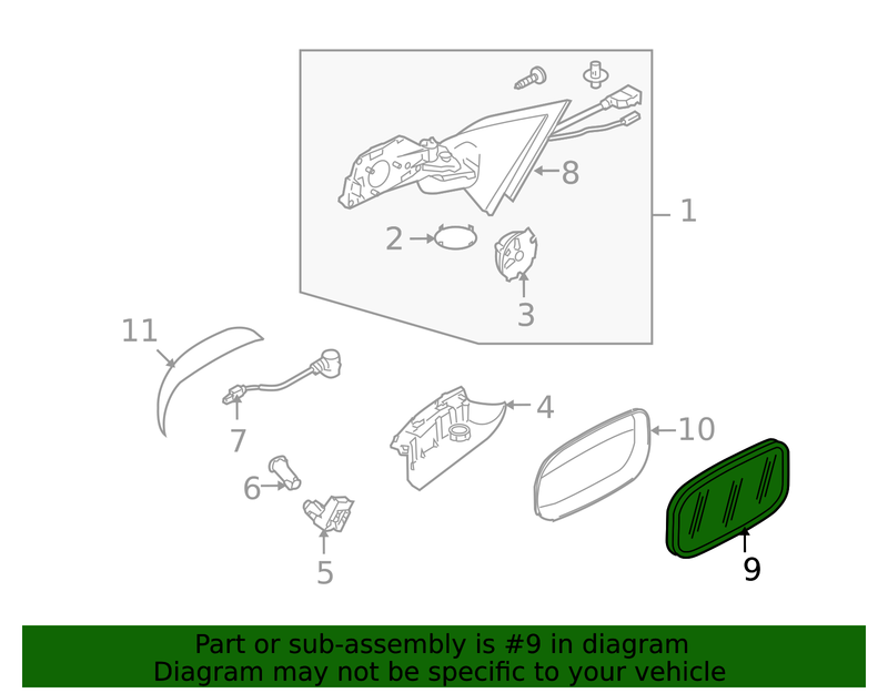 Genuine Porsche parts diagram