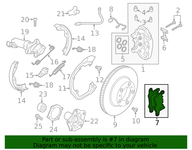 Genuine Porsche parts diagram