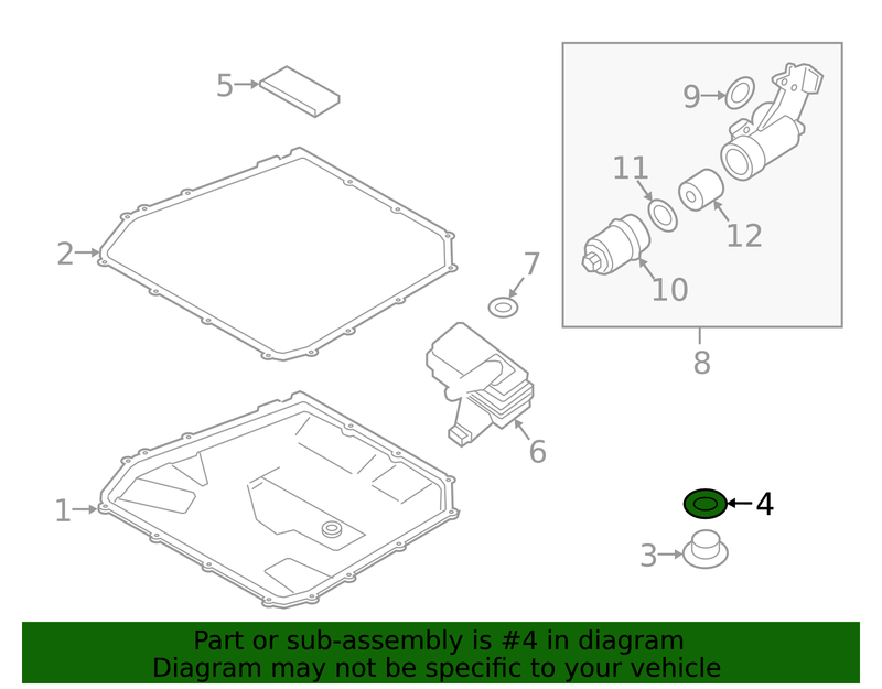 Genuine Porsche parts diagram