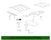 Genuine Porsche parts diagram