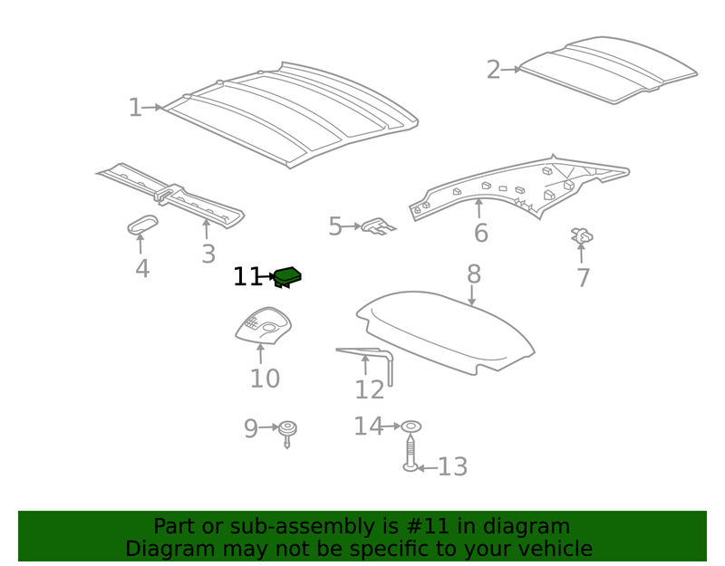 Genuine Porsche parts diagram