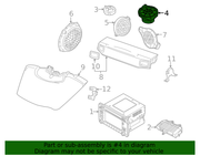 Genuine Porsche parts diagram