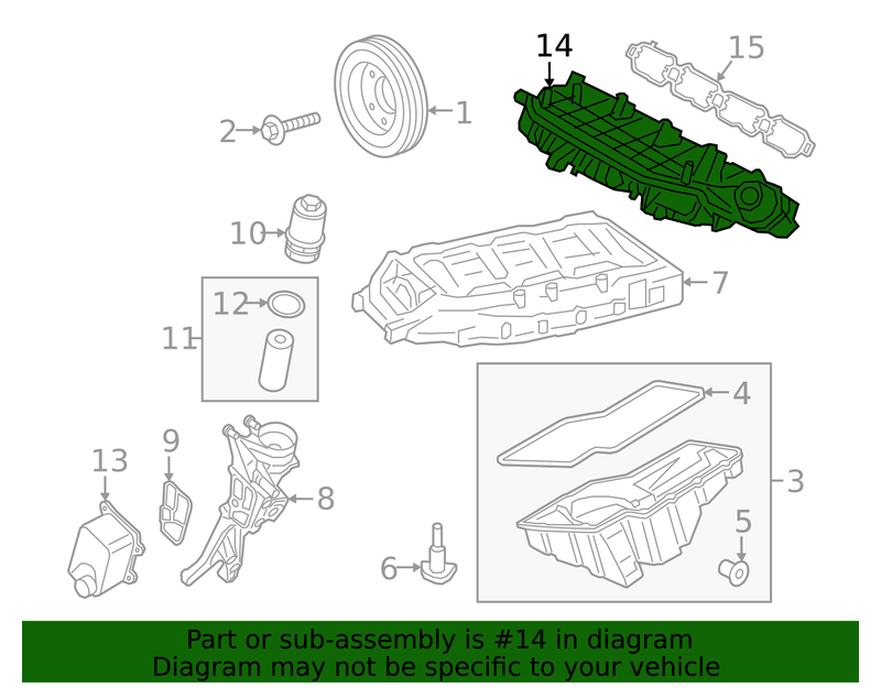 Genuine Porsche parts diagram