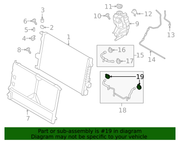 Genuine Porsche parts diagram