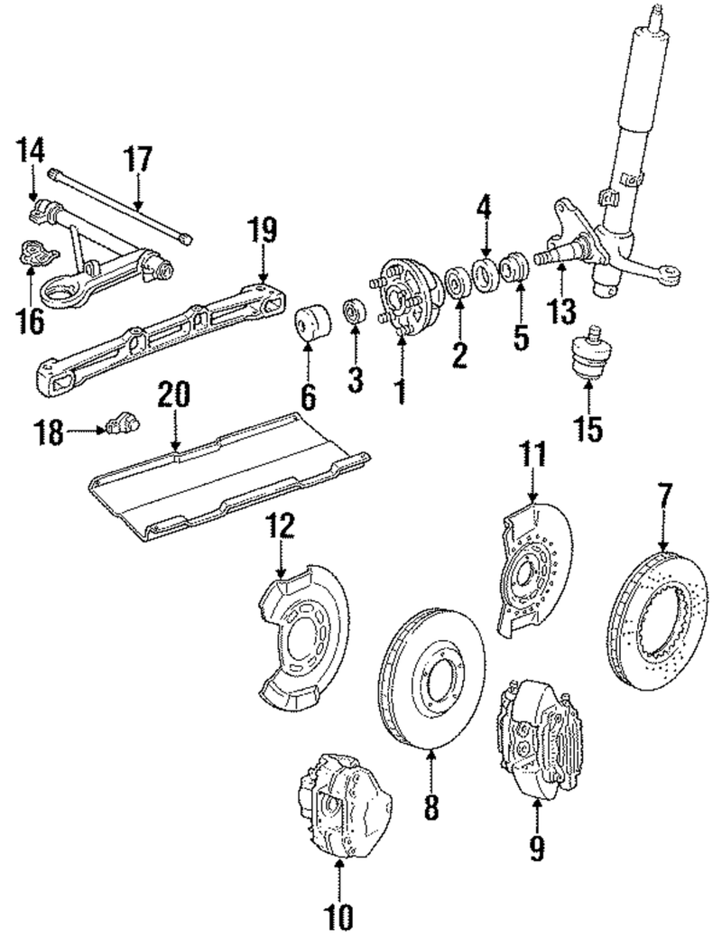 Genuine Porsche parts diagram