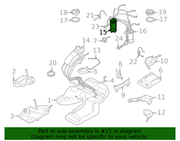 Genuine Porsche parts diagram