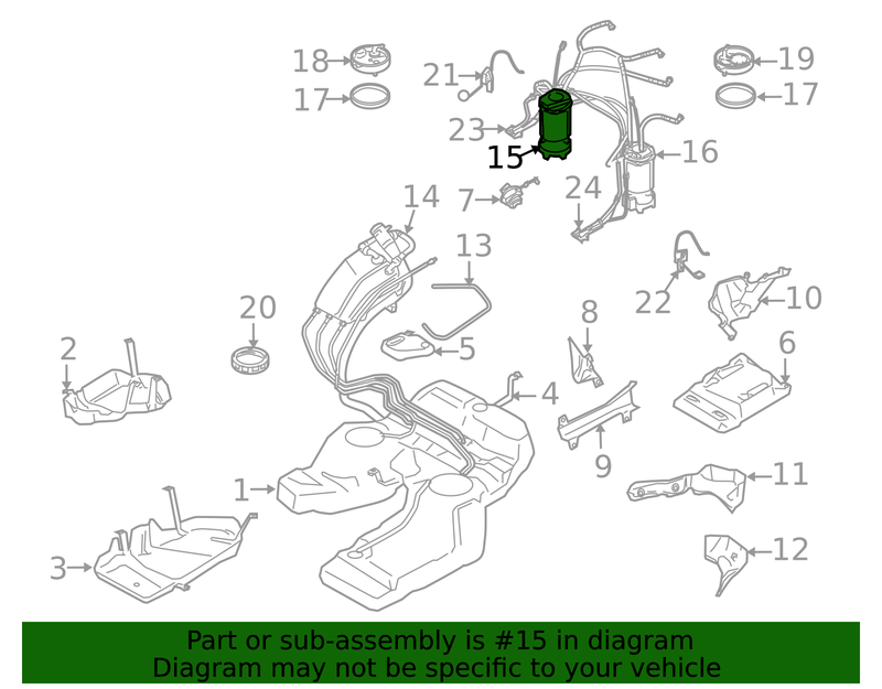 Genuine Porsche parts diagram