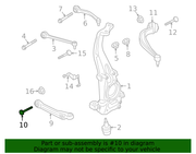 Genuine Porsche parts diagram