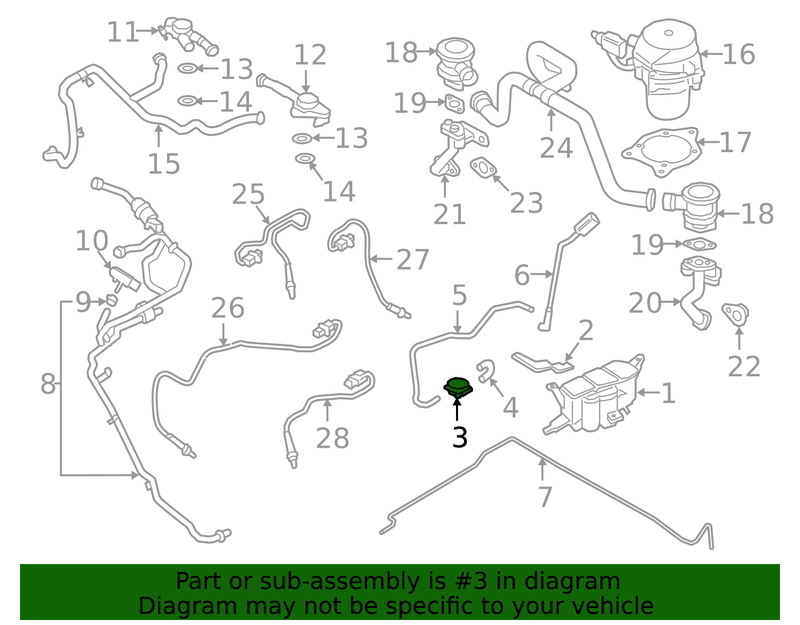 Genuine Porsche parts diagram