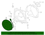 Genuine Porsche parts diagram