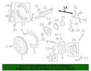 Genuine Porsche parts diagram