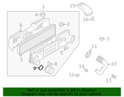 Genuine Porsche parts diagram