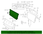 Genuine Porsche parts diagram