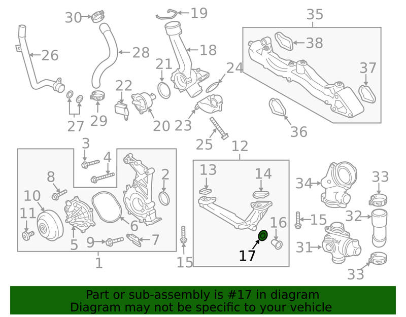 Genuine Porsche parts diagram