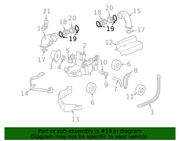 Genuine Porsche parts diagram