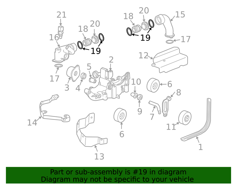 Genuine Porsche parts diagram