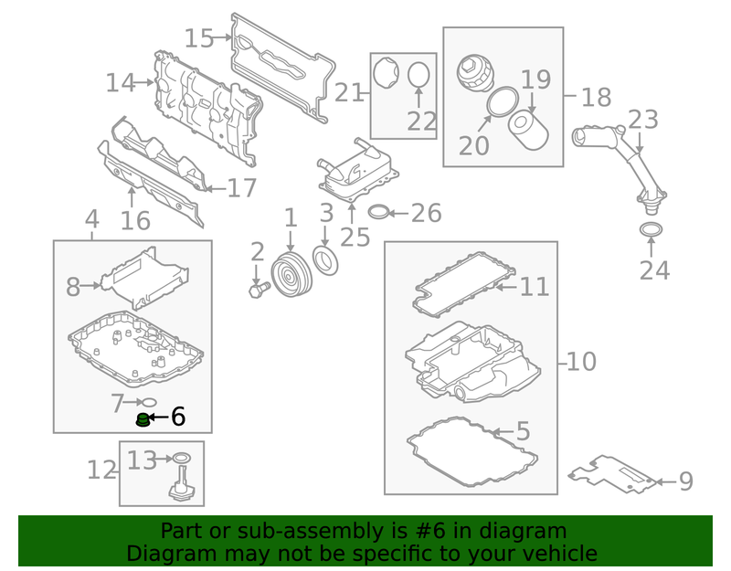 Genuine Porsche parts diagram
