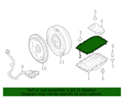 Genuine Porsche parts diagram