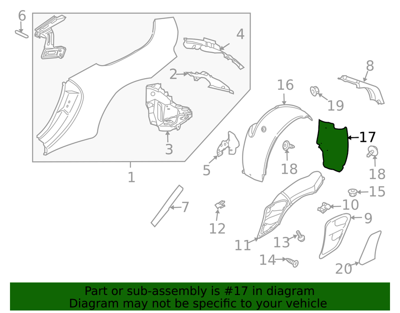 Genuine Porsche parts diagram