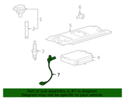 Genuine Porsche parts diagram