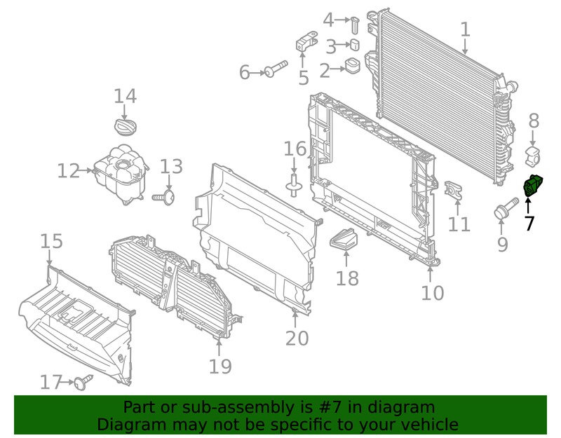 Genuine Porsche parts diagram