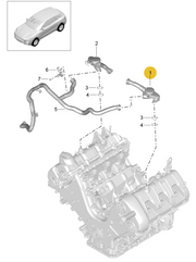 Genuine Porsche parts diagram