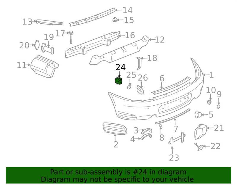 Part can be found as reference #24 in illustration
