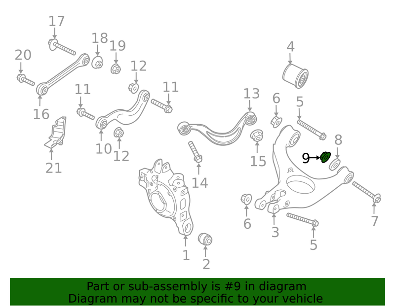 Genuine Porsche parts diagram