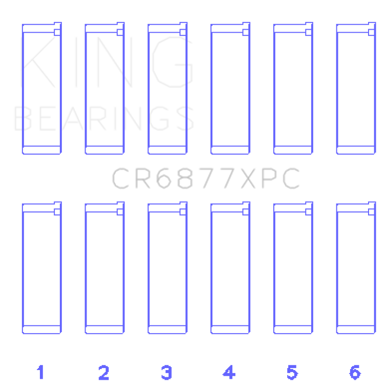 KING ENGINE BEARINGS CR6877XPC