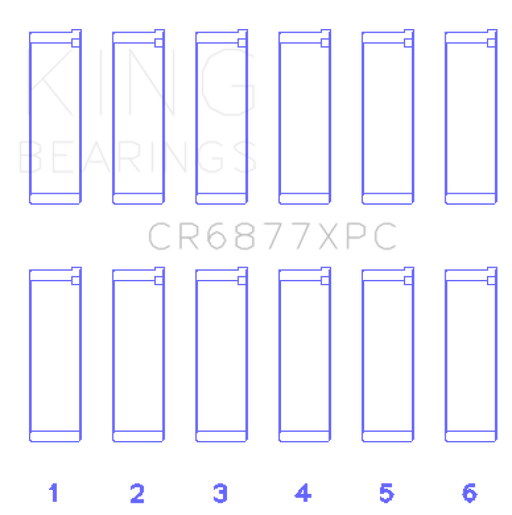 KING ENGINE BEARINGS CR6877XPC