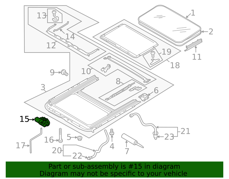 Genuine Porsche parts diagram
