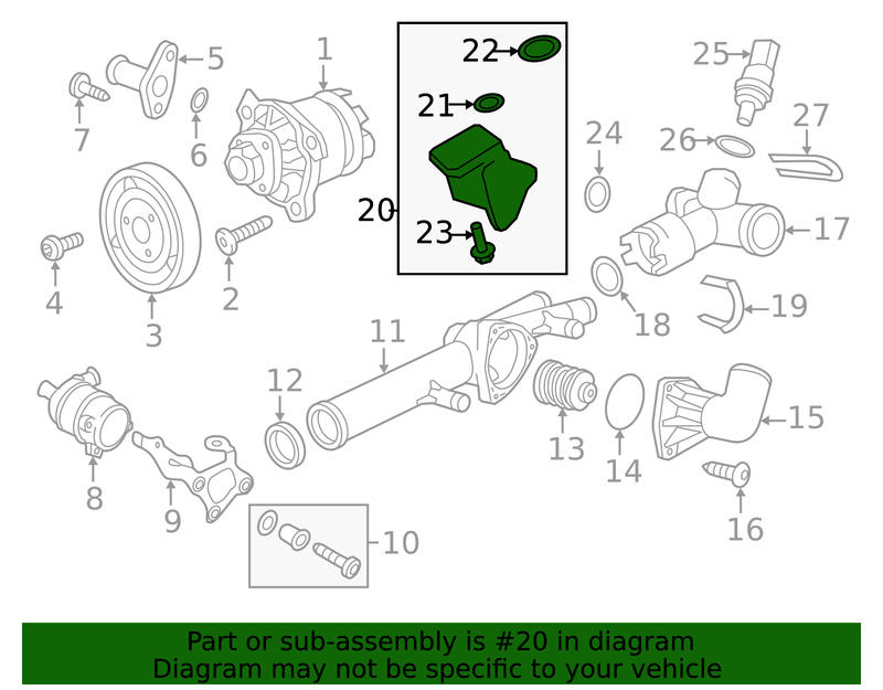 Genuine Porsche parts diagram