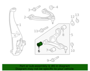 Genuine Porsche parts diagram
